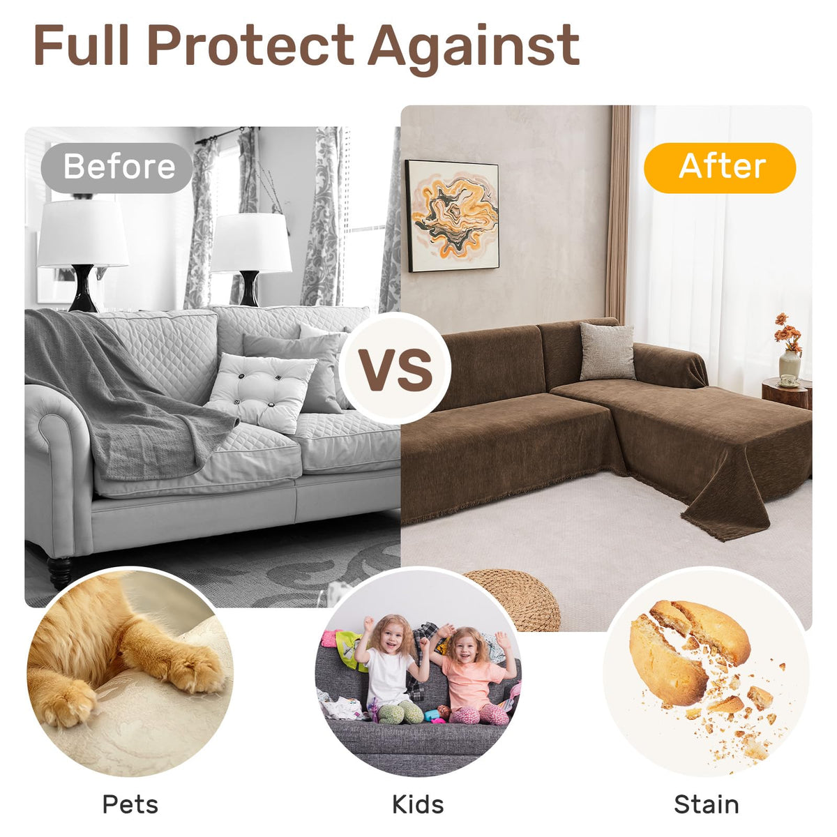 Houmiggle machine-washable cover is easy to clean.