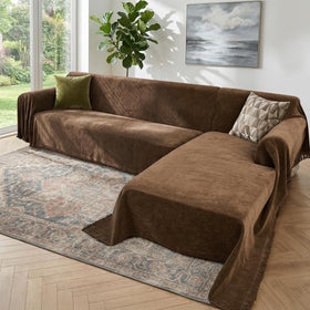 Houmiggle soft chenille texture adds cozy protection for your sectional.