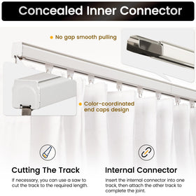 Houmiggle wall mount brackets offer versatile space-saving setup.
