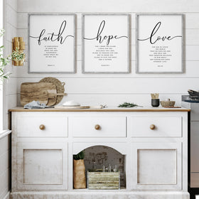 Verses framed in a clean layout suit bedrooms, living rooms, and kitchens.