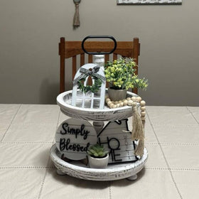 Houmury Artificial succulent provides greenery without maintenance.