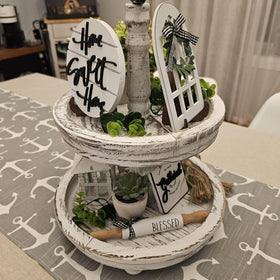 Houmury tiered tray decor set enhances cozy spaces