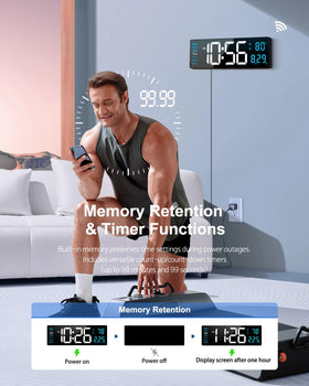 Hournor wall clock versatile design for living room, classroom, or office