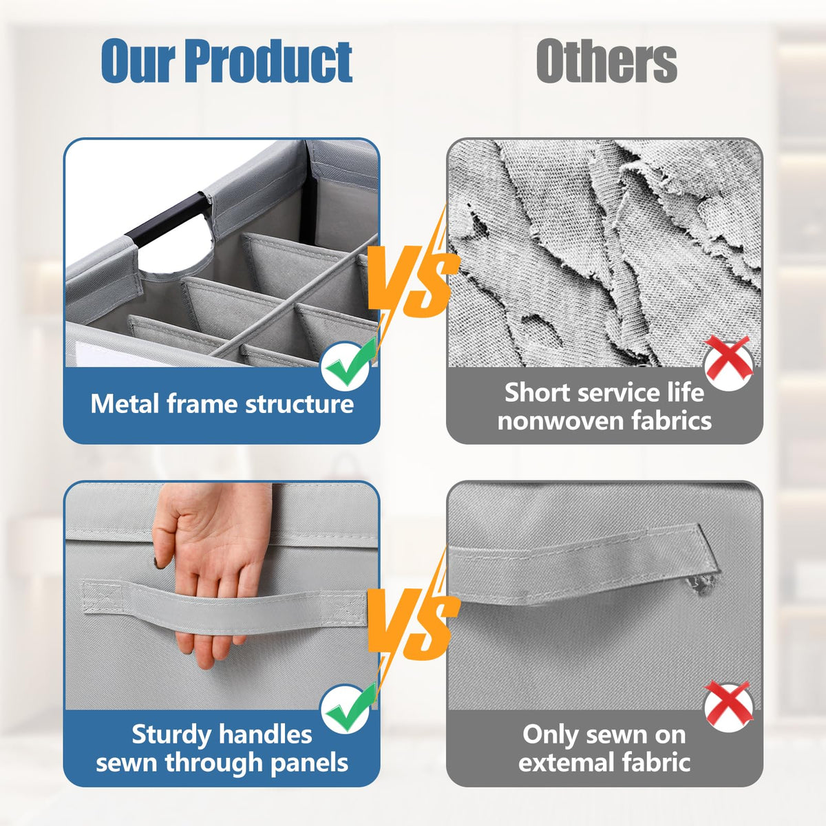 House Again metal-frame design provides sturdy support for heavier shoes