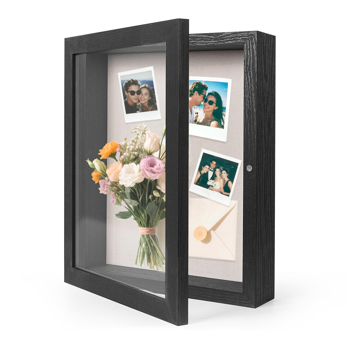 HOUSE DAY 11x14 shadow box front view with magnetic opening for easy updates