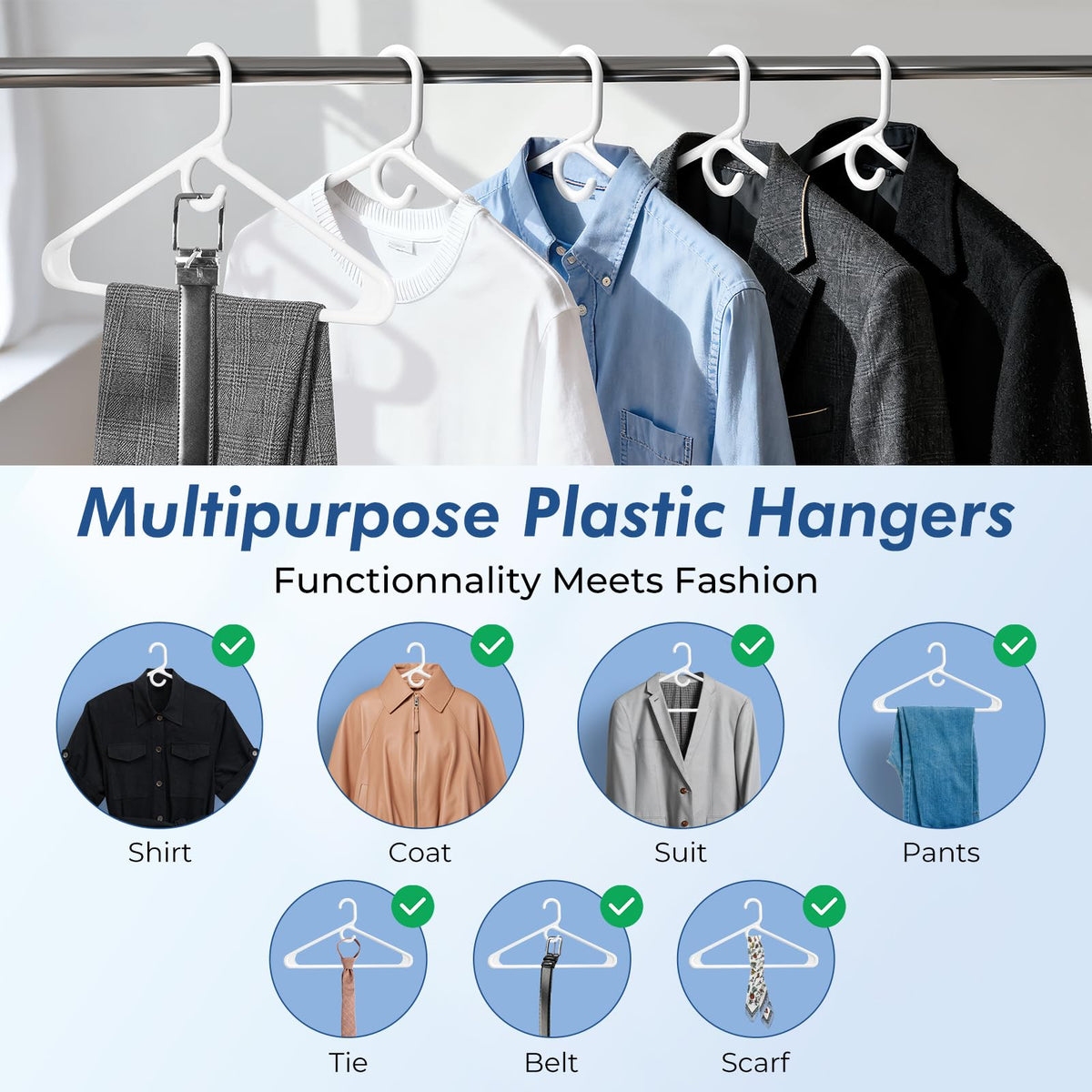 HOUSE DAY 3-in-1 organizer keeps tops, pants, and accessories together.