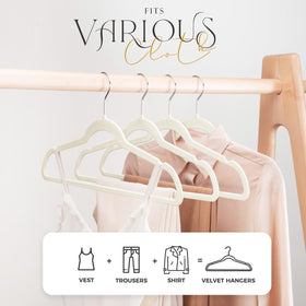 House Day 360-degree hook velvet hangers provide easy access and flexible closet rotation.