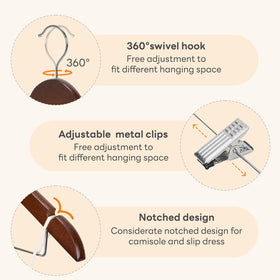 House Day 360-degree hooks allow easy access from any closet angle