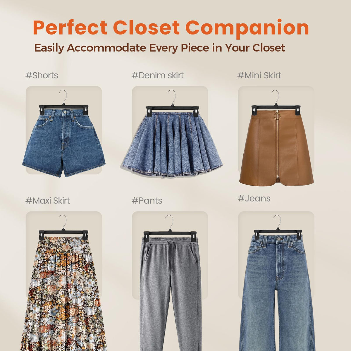 HOUSE DAY 360-degree hook for easy garment reach from any angle.