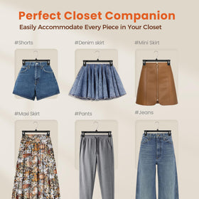 HOUSE DAY 360-degree hook for easy garment reach from any angle.