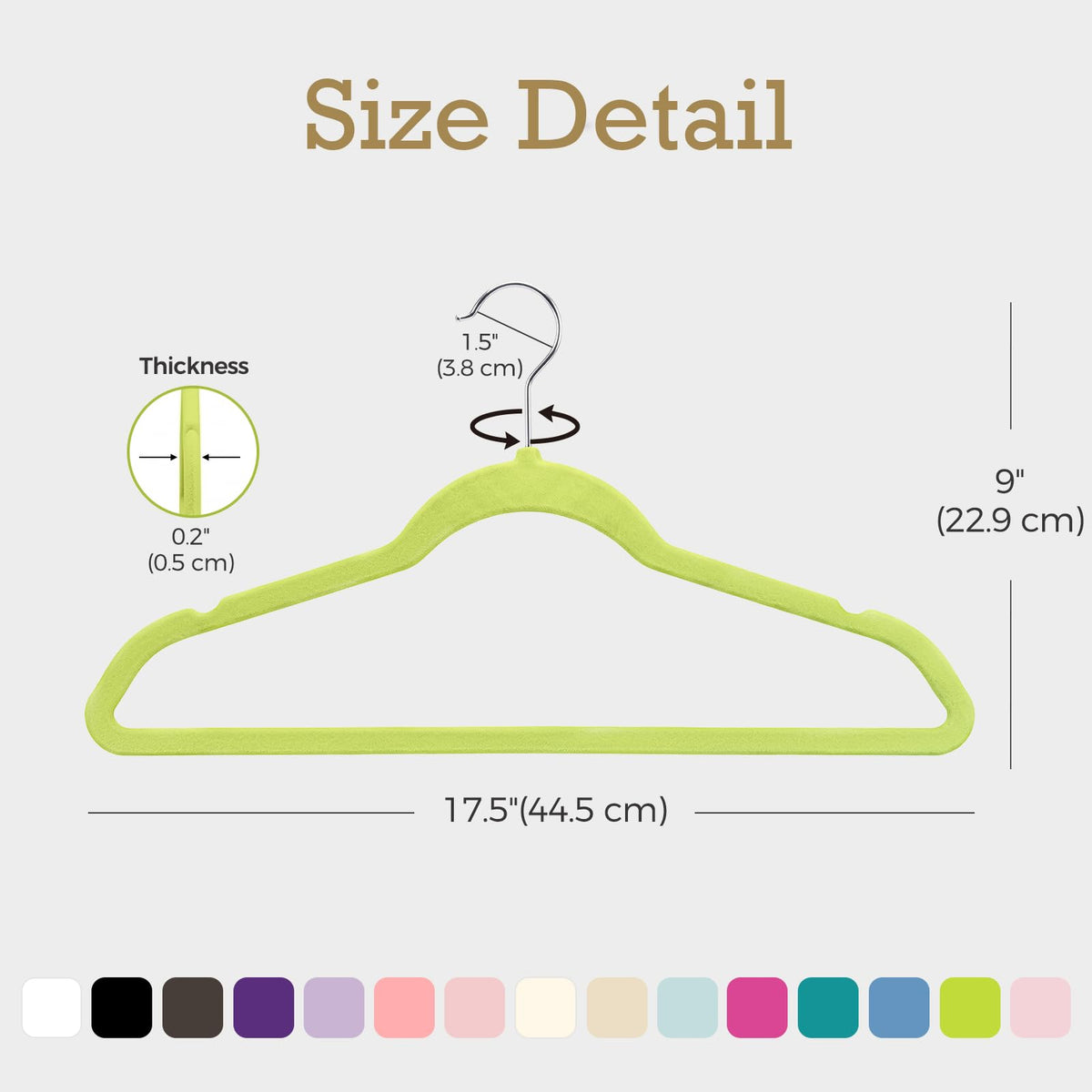 HOUSE DAY 360-degree swivel hook offers flexible hanging options.