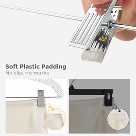 House Day 360-degree swivel hook for quick access in crowded closets.