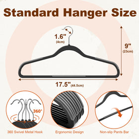 HOUSE DAY 60-pack premium hangers for organized wardrobes.