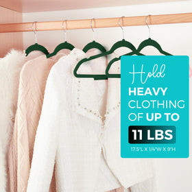 Sturdy ABS construction supports heavy coats up to 11 lbs.