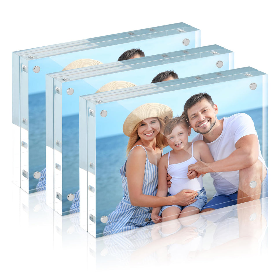 HOUSE DAY acrylic frame 4x6 with magnetic closure for quick photo swaps.
