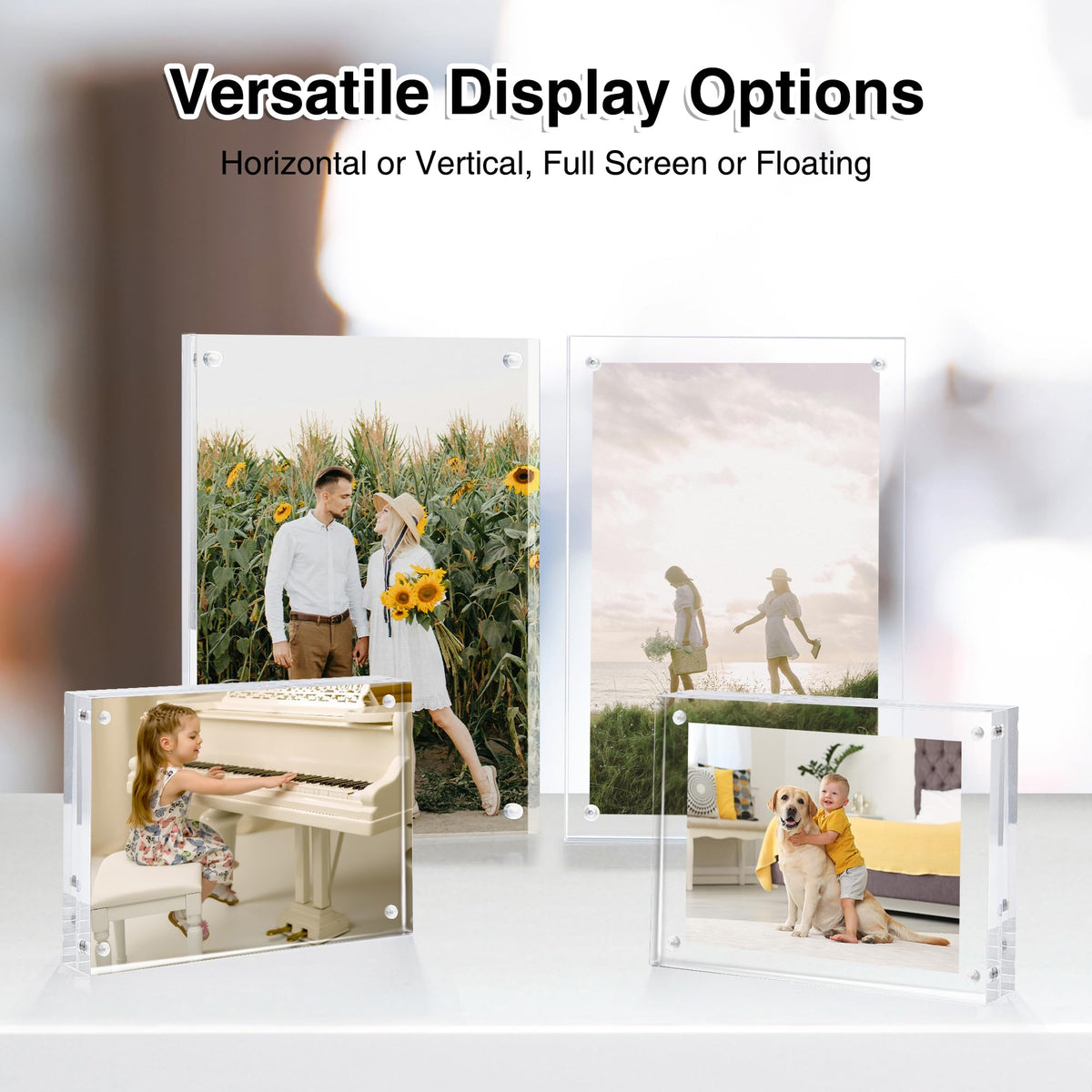 HOUSE DAY 8x10 double-sided display for front and back viewing