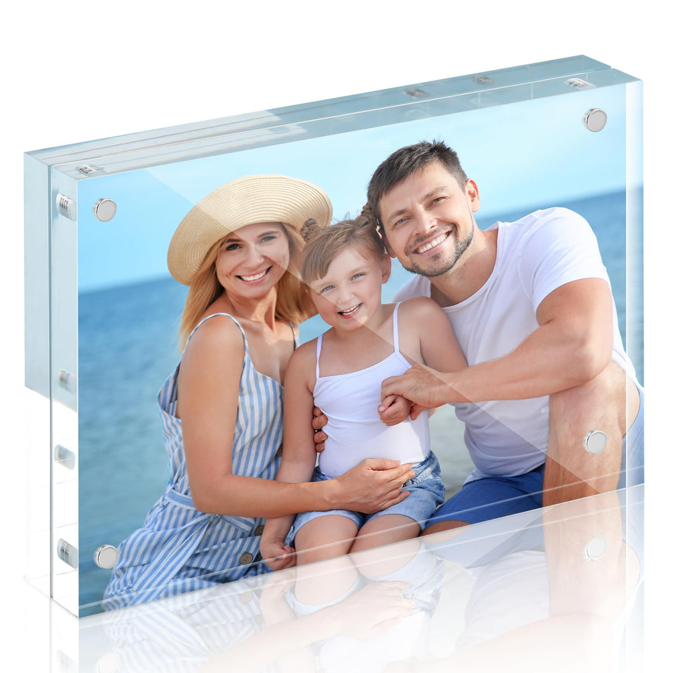 HOUSE DAY acrylic 8x10 frame front view with crystal-clear clarity