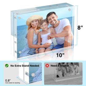 HOUSE DAY thick-profile frame in 0.8 inches supports durability