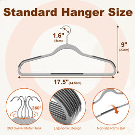 House Day anti-slip bottom bars prevent garments from slipping.