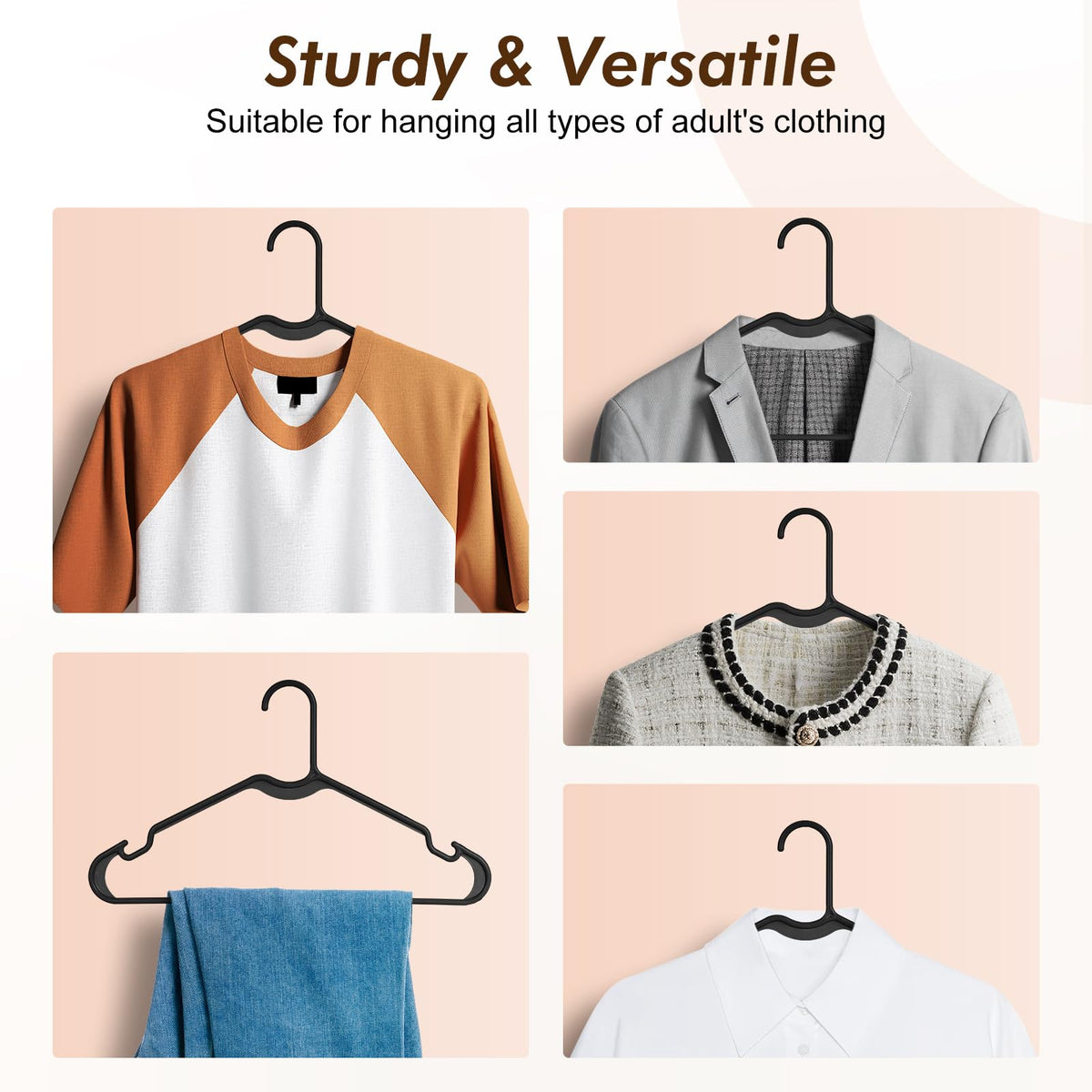 HOUSE DAY anti-slip design suits American wardrobes with strap garments.