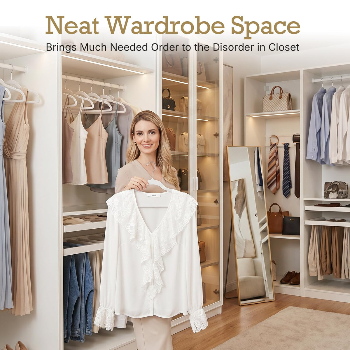 HOUSE DAY bulk-pack back-to-school organizers maximize closet space.