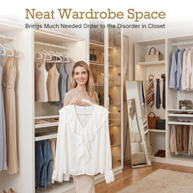 HOUSE DAY bulk-pack back-to-school organizers maximize closet space.