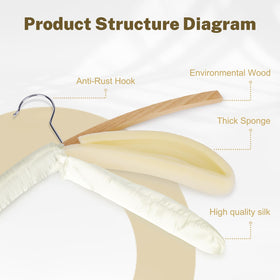 HOUSE DAY cashmere and silk hanger designed for luxury fabrics.