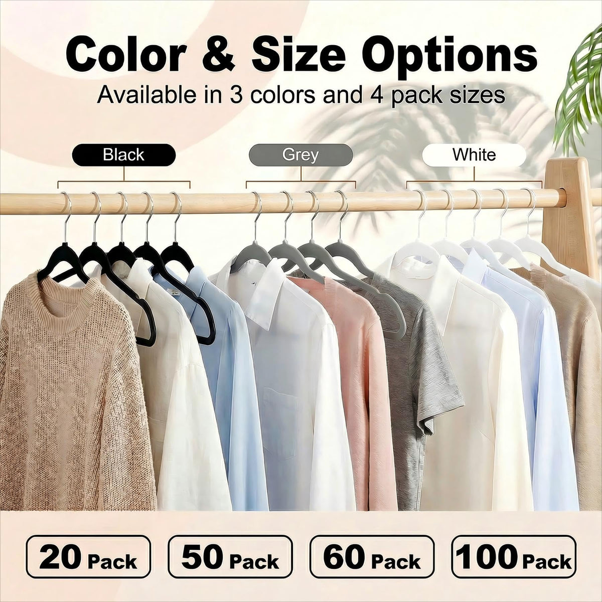 HOUSE DAY 50-pack set simplifies closet refresh and organization.