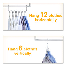 HOUSE DAY Clothes neatly stored using cascade hangers to reduce wrinkles