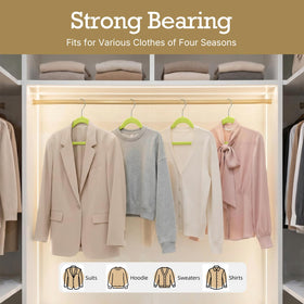 HOUSE DAY velvet finish minimizes shedding and keeps garments looking fresh.