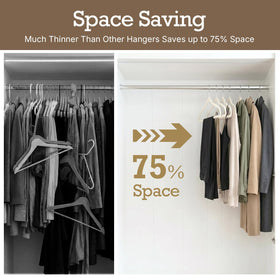 HOUSE DAY Coat and pants hanger ideal for bulk closet use.