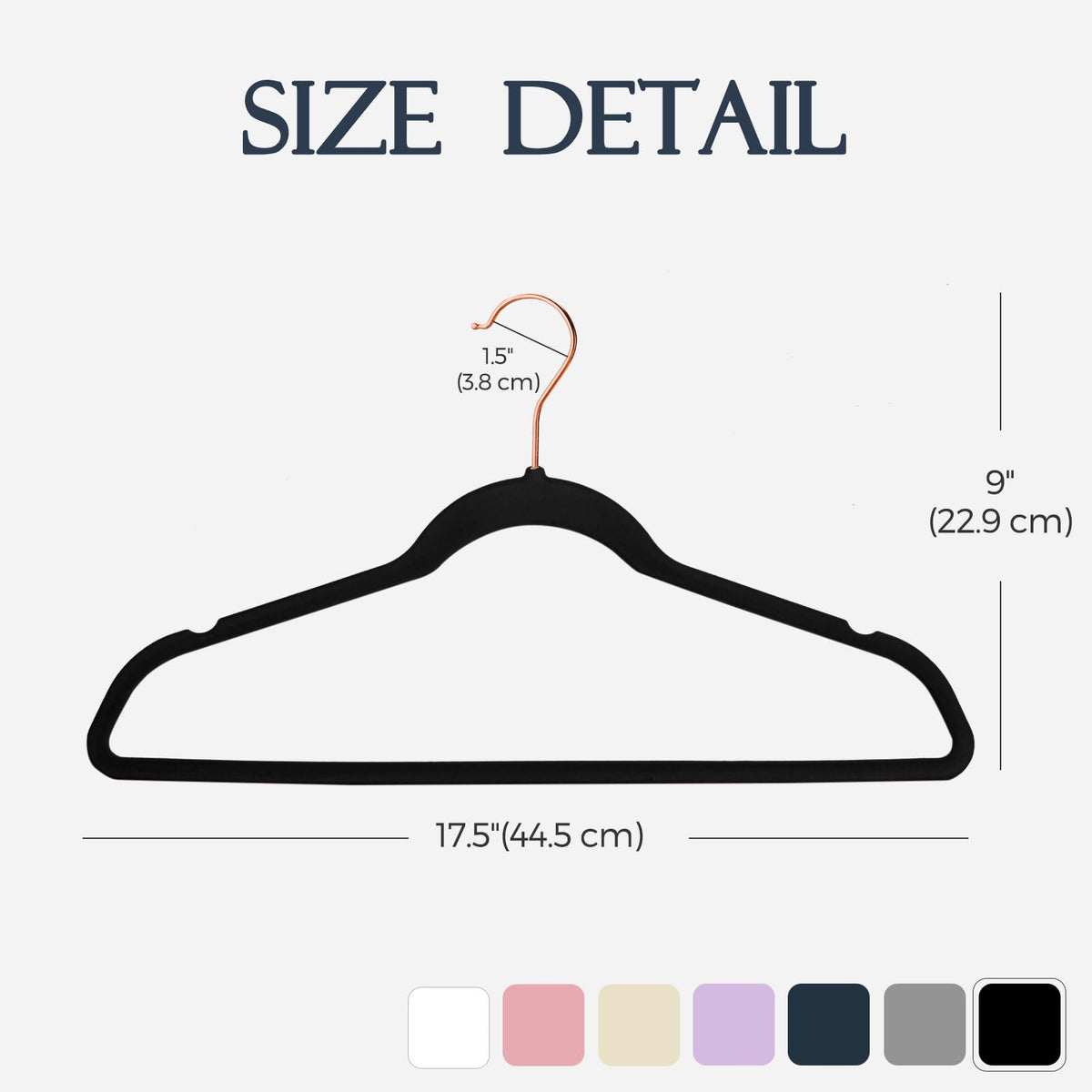 HOUSE DAY coat and suit hanger fits slim closets neatly