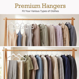 HOUSE DAY hangers in use sorting coats, shirts, and pants for tidy closets.