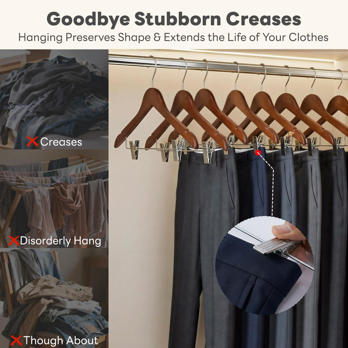 House Day contoured shoulders preserve garment shape and prevent slipping