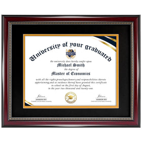 HOUSE DAY 11x14 diploma frame without mat showcases your certificate with a clean, professional display.