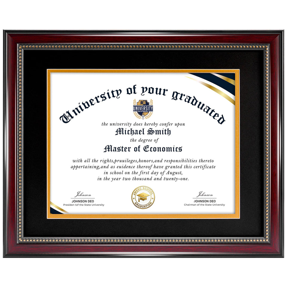 HOUSE DAY 11x14 diploma frame without mat showcases your certificate with a clean, professional display.