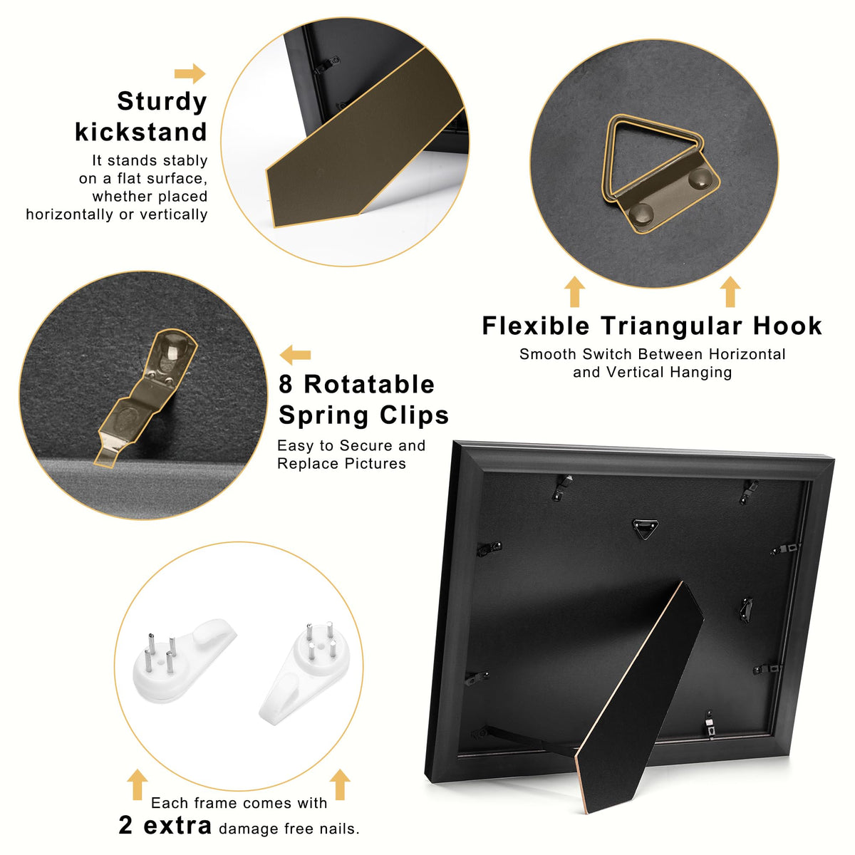 HOUSE DAY easy-setup frame allows quick insertion without tools for busy graduates.