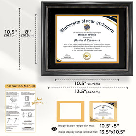HOUSE DAY frame with matte black finish minimizes fingerprints and adds professional style.