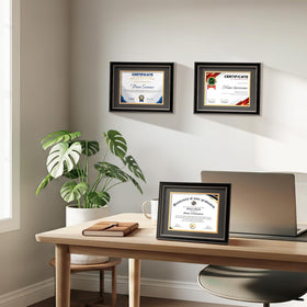 HOUSE DAY diploma frame with real glass offers crystal-clear viewing of your credential.