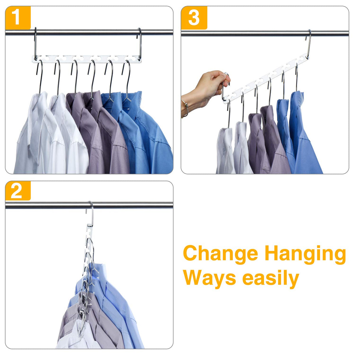 HOUSE DAY Dorm room closet setup with space-saving organizers