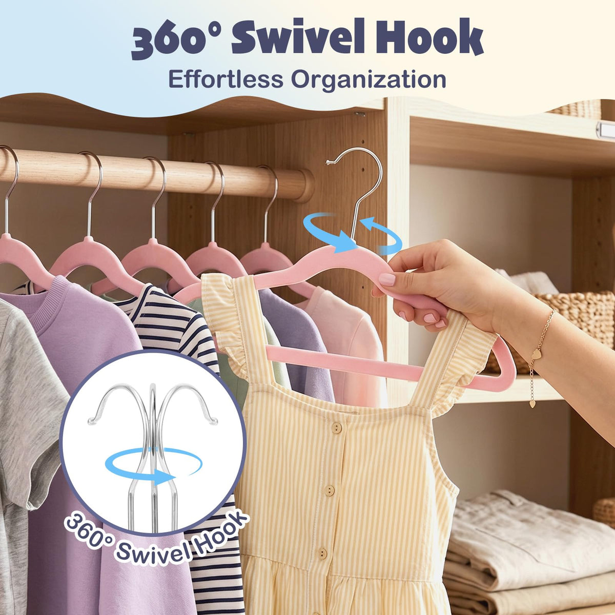HOUSE DAY versatile kid hangers for dresses shirts and pants