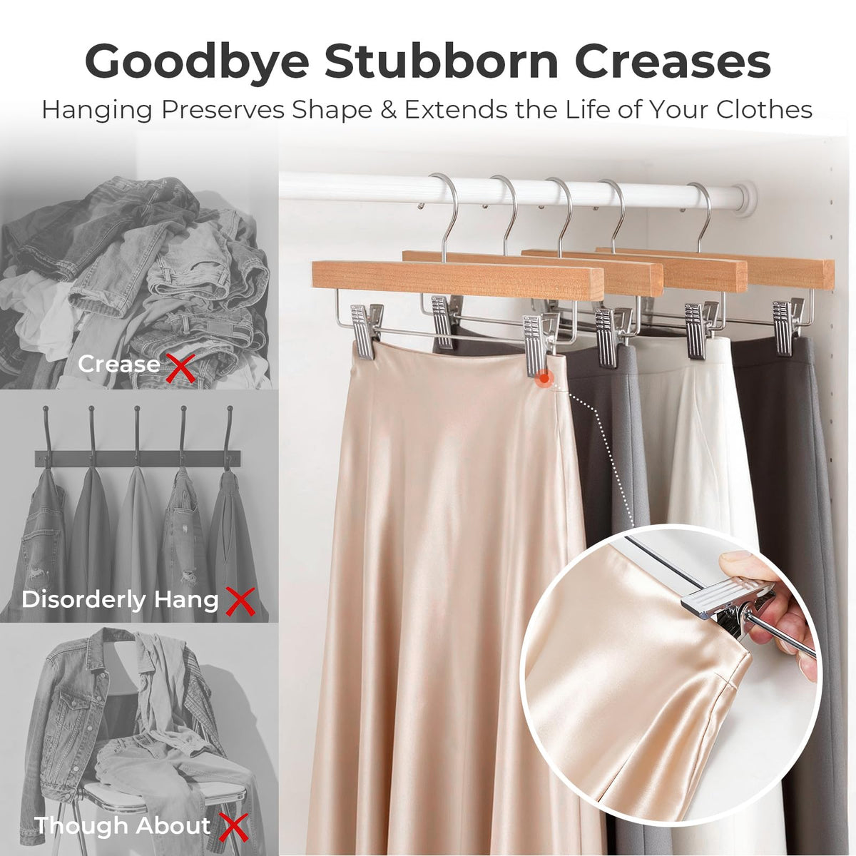 HOUSE DAY dual-mode clip and hook design for pants or skirts