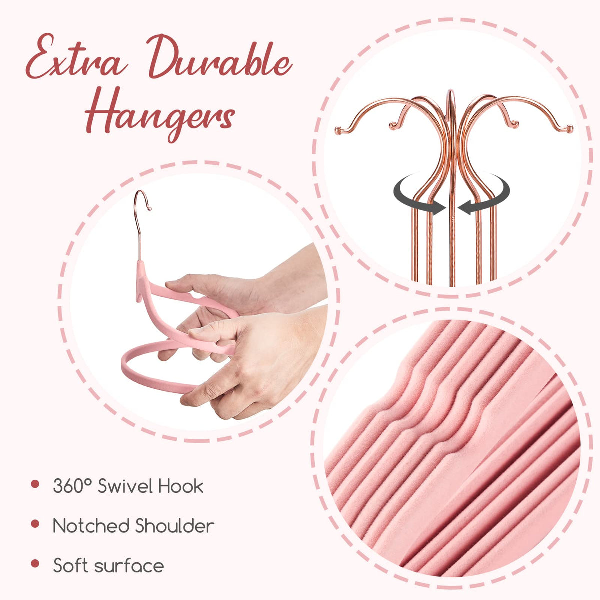 HOUSE DAY durable ABS-based coat hanger supports heavy coats securely.