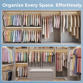 HOUSE DAY eco friendly plastic hangers offer a sustainable storage solution