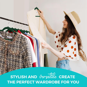 Space-saving design optimizes closet layout with slim profile.