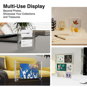 HOUSE DAY frameless clear display for a clean, modern look.