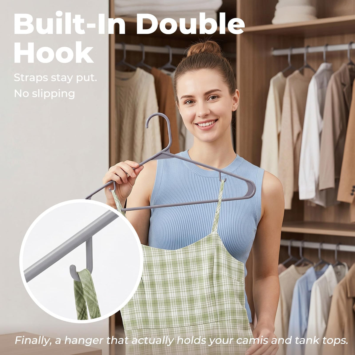 Durable lightweight HOUSE DAY hanger with reinforced frame for daily wear
