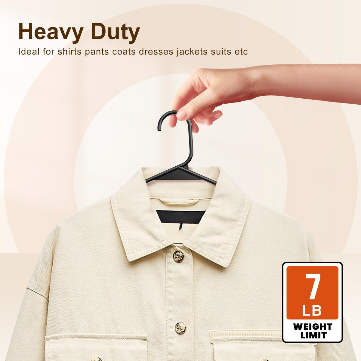 HOUSE DAY heavy-duty hanger supports up to 7 lbs.