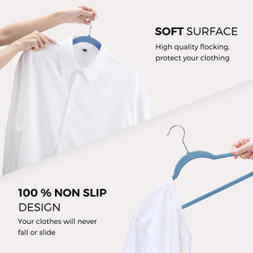 Durable ABS construction supports jackets up to 11 lbs.