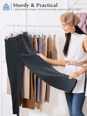 HOUSE DAY heavy-duty clip hangers support up to 7.7 lbs per clip